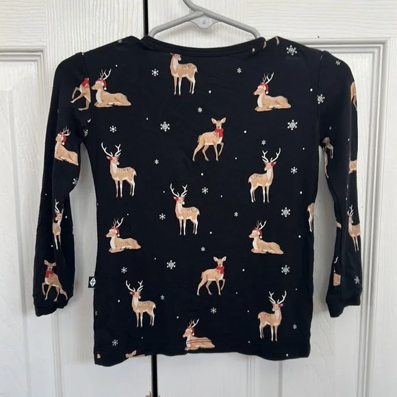 Kyte Baby Midnight Deer Bamboo PJ Top - Picture 5 of 5